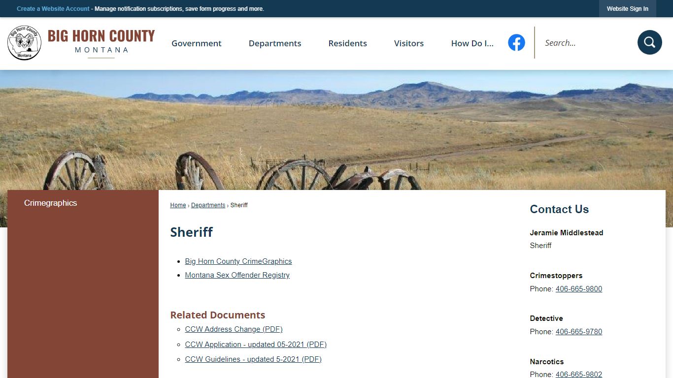 Sheriff | Big Horn County, MT